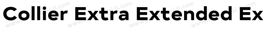 Collier Extra Extended ExtraBold字体转换